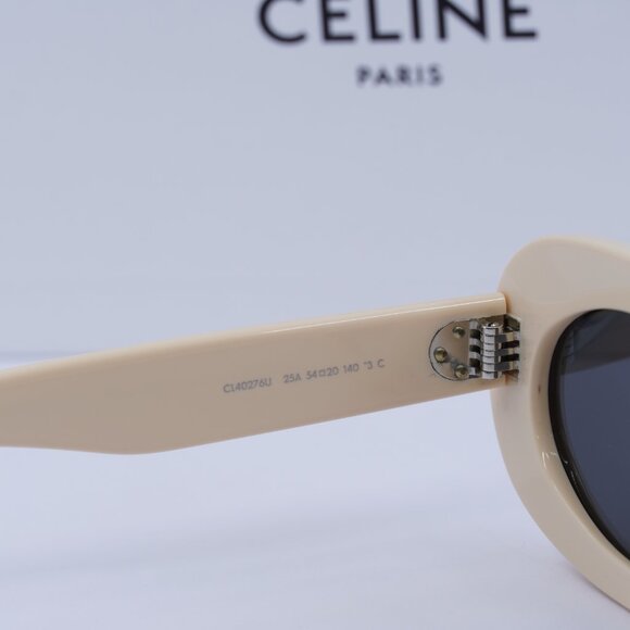 Celine CL40276U 25A Oval Sunglasses - Ivory/Smoke main image 4